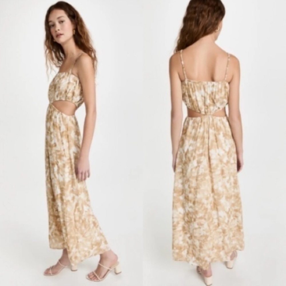 FAITHFULL The Brand Celina Midi Cutout Dress sz 6